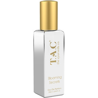                       T.A.C - The Ayurveda Co. Blooming Secrets Perfume 20ml, EDP, Eau De Parfum	for Evergreen Woody  Floral                                              
