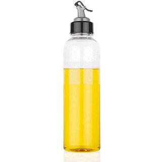                       S4 Food-Grade Plastic 1 litres Oil Dispenser for Cooking, Easy Flow Oil and Vinegar Bottle                                              