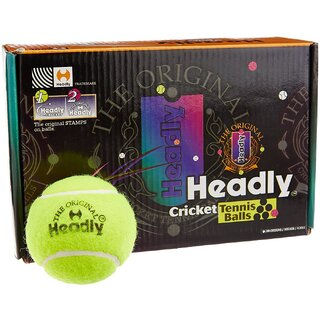 Silver's Headly Heavy Cricket Tennis Ball, (Yellow)