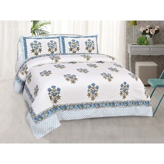                       Super King Size Premium Quality King Size Bedsheet with 2 Pillow Covers (108 x 108 Inch)                                              