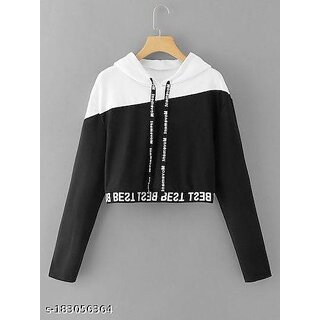                       Raabta Fashion Black Printed Full Sleeves Sweat Shirt For Womens                                              