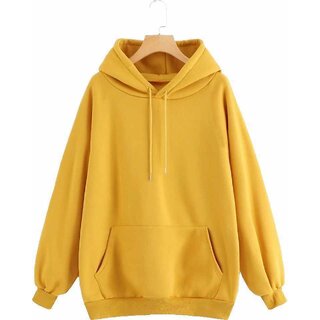                       Raabta Fashion Yellow Printed Full Sleeves Sweat Shirt For Womens                                              