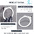 CUROVIT White Acrylic Wall Mounted Towel Ring / Unbreakable Towel Ring / Towel Holder for Bathroom  Home Accessories