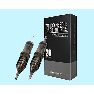                       Mumbai Tattoo Tattoo Needle Cartridge 7RL Black Box ( Pack Of 20 )                                              