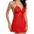ANVI CREATION Cotton Red Monokini/Trikini babydoll (Red and Black)