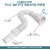 CUROVIT PVC Flexible Waste Pipe 1-1/4 for Kitchen Sink Heavy Duty Waste Water Drain Hose Outlet Tube Connector