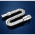 CUROVIT PVC Chrome Plated Flexible Waste Pipe 1-1/4 for Kitchen Sink Heavy Duty Waste Water Drain Outlet Tube Connector