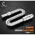 CUROVIT PVC Chrome Plated Flexible Waste Pipe 1-1/4 for Kitchen Sink Heavy Duty Waste Water Drain Outlet Tube Connector