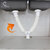 CUROVIT PVC Flexible 2-in-1 Double Waste Pipe 1-1/4 for Kitchen Sink Heavy Duty Waste Water Drain Outlet Tube Connector