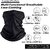 Head  Face Cover Neck Gaiter Head set of 3 masks Face Mask Scarf Face Cover For Men Women Sun Protection (3 Pc, Black)