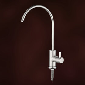 CUROVIT Stainless Steel 304 Grade Matt Finished Swan Neck RO Tap for Kitchen Sink Faucet Tap / All Ro Water purifiers.