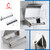 CUROVIT Stainless Steel Joyce Wall Mounted Toilet Paper Holder / Tissue Dispenser for Toilet Seat in Washroom / Bathroom