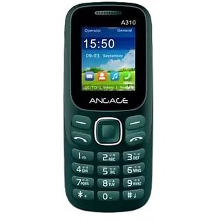                       Angage 310 Lite Dual Sim Mobile With 1.8 Inch Screen/Multi Language Support/ Call Recording/Camera/FM  Torch                                              