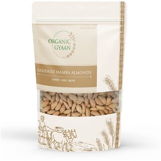                       Organic Gyaan Kashmiri Mamra Almonds (Badam) 500 Gms                                              