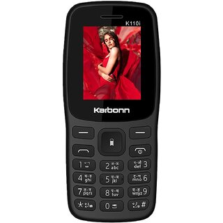                       KARBONN K110i (Dual Sim, 1000mAh Battery, 1.8 Inch Display, Black)                                              