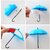 RSTC PP Material Multipurpose Umbrella Key Hat Wall Holder Hanger - Pack of 3 Pieces (Multicolor)