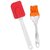 ARAVI Silicone Spatula and Pastry Brush for Cake Mixer, Decorating, Cooking, Baking and Glazing(Multicolour)