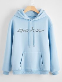 Stylish Unisex Design Printed Hooded Sweatshirt-147