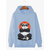 Stylish Unisex Design Printed Hooded Sweatshirt-146