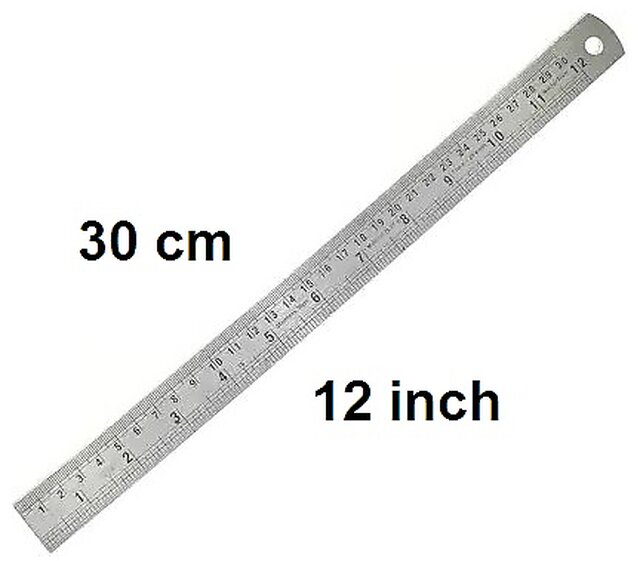 HINDUSTHAN } Wooden Ruler Scale Long for Architects, Engineers, Students,  Tailor, Ruler Scales [ ( 12 INCH ) ( 30