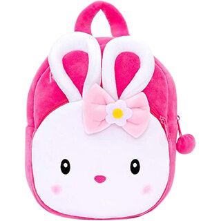 Lizzot Kids School Bag Soft Plush Backpacks Cartoon Boys Girls Baby (2-5 Years) (Konngi Rabbit)