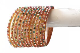 Handmade bangles and bracelets, glass material with multicolor