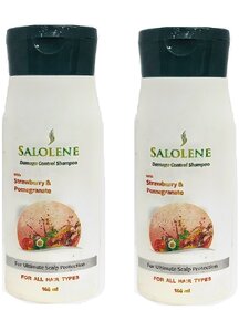 Salolene Damage Control Shampoo With Strawberry And Pomogranate Pack of 2, 100ml Each
