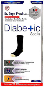 Vringra Dr Oxyn Fresh Silver Diabetic Care Socks For Men  Women - Diabetic Socks - Foot Pain Relief (Pack of 1)