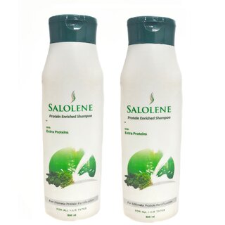 Salolene Protien Enriched Shampoo, Pack of 2, 500ml Each