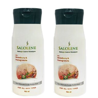 Salolene Damage Control Shampoo With Strawberry And Pomogranate Pack of 2, 100ml Each