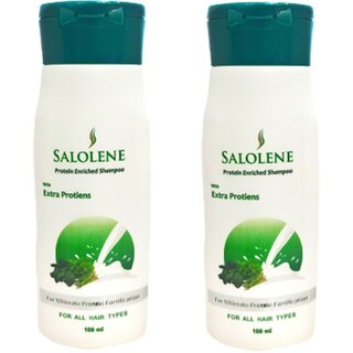 Salolene Protien Enriched Shampoo, Pack of 2, 100ml Each