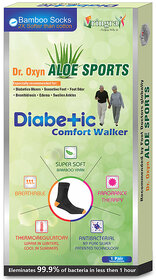 Vringra Aloe Sports Diabetic Care Socks For Men  Women - Diabetic Socks - Pain Relief Socks (Pack of 1)