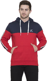 Oakmans Men Regular Fit Hoodie Sweatshirts Red Size S