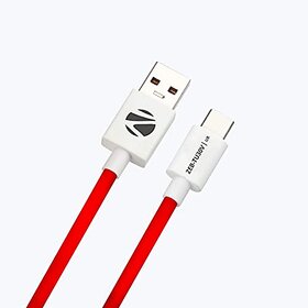 ZEBRONICS ZEB-TU30V TYPE C CABLE FAST CHARGING 30W CHARGE and SYNC 6A(MAX) 1 METER SUPERIOR DURABILITY