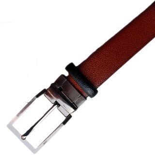                       Parico Artificial leather reversible Men, Boys, Adults, Teens belt for Pants, Khaki's, Denims (black/brown)(free size)                                              