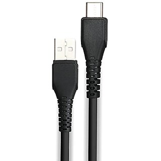                       ZEBRONICS Zeb-TU240C Tablet Smartphone USB to Type C Cable Charge and Sync 1 Meter Length (Black)                                              