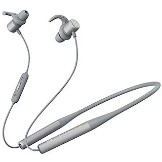                       Zebronics ZEB-YOGA Wireless Bluetooth Supporting Earphone With Neckband Supports Magnetic Switch Control Dual Pairing Call Function Voice Assistant Water Resistant and Upto 21hrs Playback Time (Grey)                                              