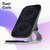Zebronics Zeb-Wcp1500S 15W Usb Wireless Charging Stand With Dual Charging Coils Metallic Matte Finish Foreign Object Detection For Cellular Phones (15W/10W/7.5W Support)