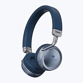 Zeb- Duke 2 Wireless Headphone That Comes with 40mm Drivers and has Dual Pairing Function and has 32 hrs.* of Playback time.(Blue).