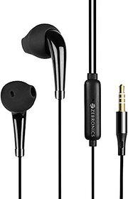 Zebronics Zeb-calyx Wired In Ear Earphones With Mic Black