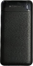 ZEB-ME10000PD1 10000mAh Power Bank with Type C Micro USB Input LED Indicator Built in Protection DC 5V 2A Support and Mobile/Tablet Compatible (Black)
