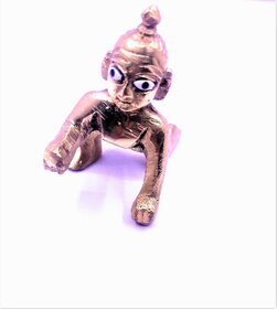 Raviour Lifestyle Laddu Gopal Murti Brass Idol Bal Gopal Bal Krishna Thakur Ji Janmashtmi Special For Home Puja