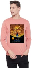 29K Mens White Solid Cotton Blend Round Neck T-Shirt