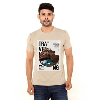                       29K Mens Round Neck Half Sleeve Printed Tshirt                                              
