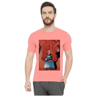                       29K Mens Round Neck Half Sleeve Printed Tshirt                                              