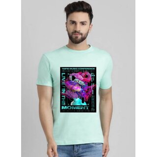                       29K Mens Round Neck Half Sleeve Printed Tshirt                                              