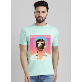                       29K Mens Round Neck Half Sleeve Printed Tshirt                                              