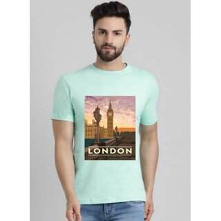 29K Mens Round Neck Half Sleeve Printed Tshirt