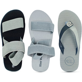 OLIVER WALK Men Flip Flop Sandals Set of 3