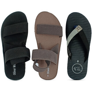                       OLIVER WALK Flip-Flop  Sandal Pack of 3                                              